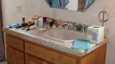 TRAVERTINE SINK